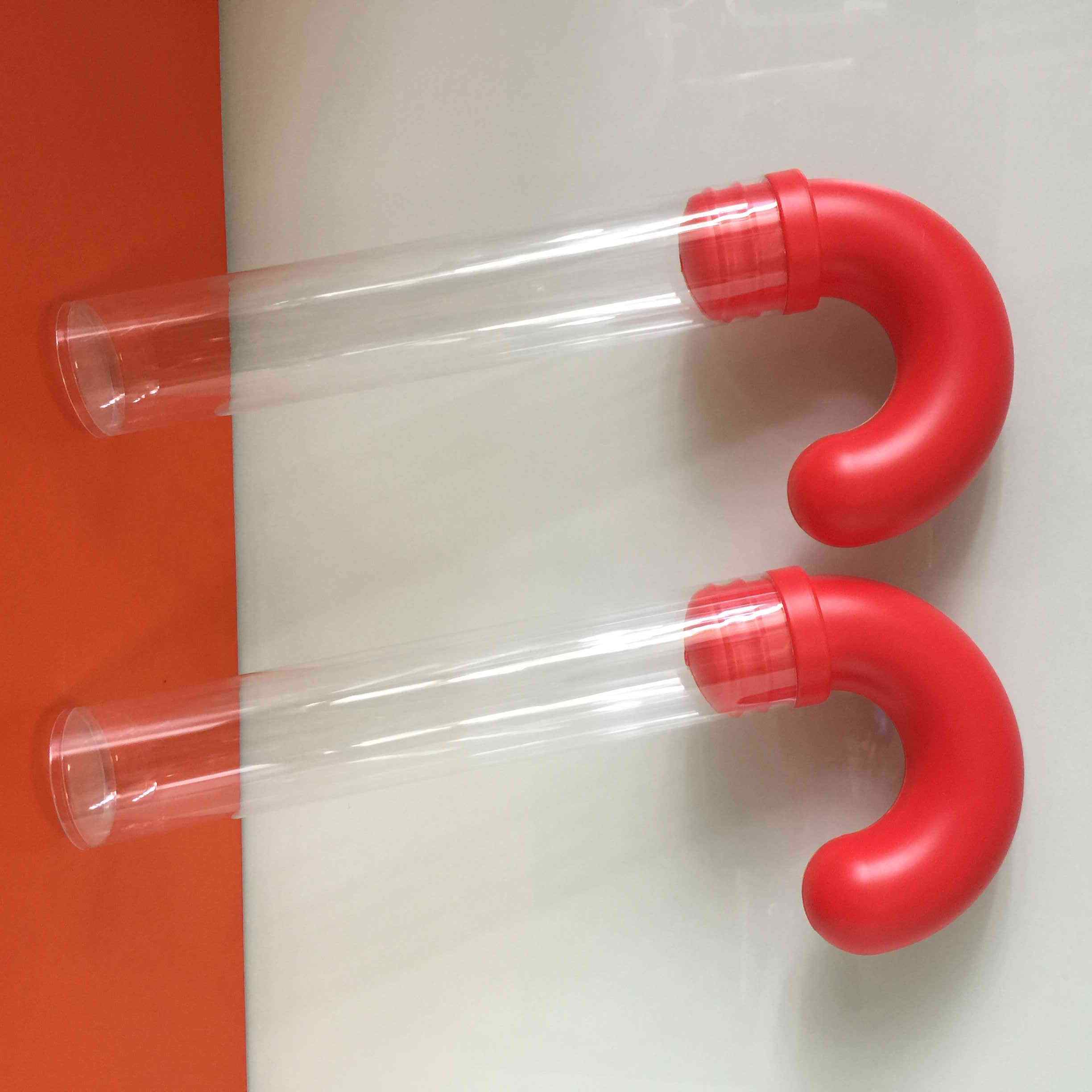 clear plastic candy cane tubes,candy cane tube,clear cane tubes